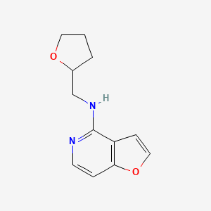 molecular formula C12H14N2O2 B7611736 N-(oxolan-2-ylmethyl)furo[3,2-c]pyridin-4-amine 