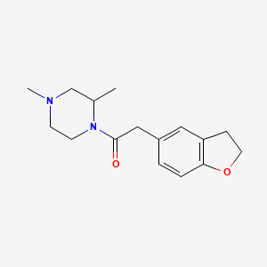 2-(2,3-Dihydro-1-benzofuran-5-yl)-1-(2,4-dimethylpiperazin-1-yl)ethanone