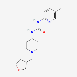 1-(5-Methylpyridin-2-yl)-3-[1-(oxolan-3-ylmethyl)piperidin-4-yl]urea