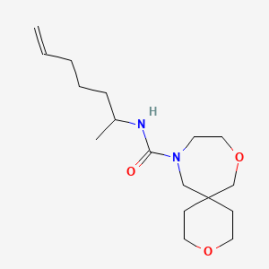 N-hept-6-en-2-yl-3,8-dioxa-11-azaspiro[5.6]dodecane-11-carboxamide