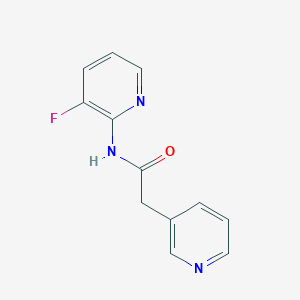 molecular formula C12H10FN3O B7611782 N-(3-fluoropyridin-2-yl)-2-pyridin-3-ylacetamide 