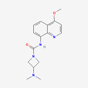 3-(dimethylamino)-N-(4-methoxyquinolin-8-yl)azetidine-1-carboxamide