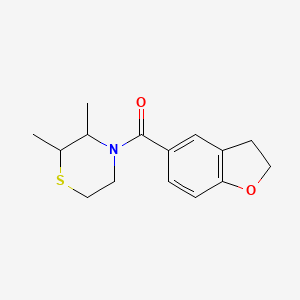 2,3-Dihydro-1-benzofuran-5-yl-(2,3-dimethylthiomorpholin-4-yl)methanone