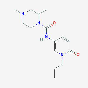 2,4-dimethyl-N-(6-oxo-1-propylpyridin-3-yl)piperazine-1-carboxamide