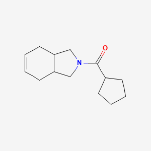 1,3,3a,4,7,7a-Hexahydroisoindol-2-yl(cyclopentyl)methanone