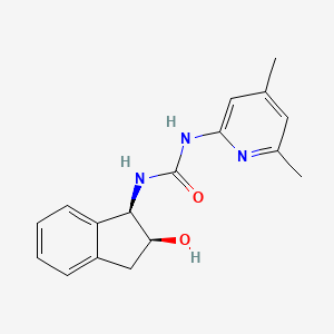 1-(4,6-dimethylpyridin-2-yl)-3-[(1R,2S)-2-hydroxy-2,3-dihydro-1H-inden-1-yl]urea