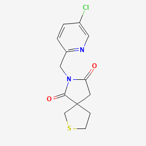 2-[(5-Chloropyridin-2-yl)methyl]-7-thia-2-azaspiro[4.4]nonane-1,3-dione