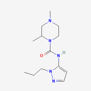 2,4-dimethyl-N-(2-propylpyrazol-3-yl)piperazine-1-carboxamide