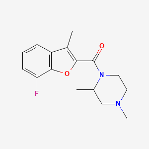 (2,4-Dimethylpiperazin-1-yl)-(7-fluoro-3-methyl-1-benzofuran-2-yl)methanone