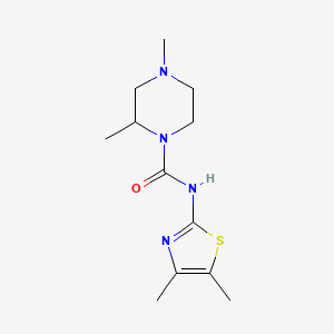 N-(4,5-dimethyl-1,3-thiazol-2-yl)-2,4-dimethylpiperazine-1-carboxamide