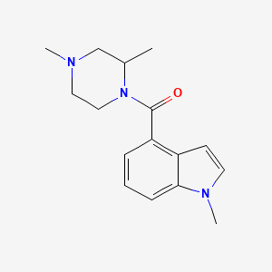 (2,4-Dimethylpiperazin-1-yl)-(1-methylindol-4-yl)methanone