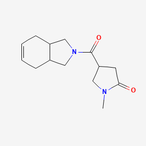 4-(1,3,3a,4,7,7a-Hexahydroisoindole-2-carbonyl)-1-methylpyrrolidin-2-one