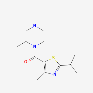 (2,4-Dimethylpiperazin-1-yl)-(4-methyl-2-propan-2-yl-1,3-thiazol-5-yl)methanone