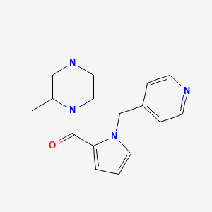 (2,4-Dimethylpiperazin-1-yl)-[1-(pyridin-4-ylmethyl)pyrrol-2-yl]methanone