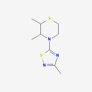 2,3-Dimethyl-4-(3-methyl-1,2,4-thiadiazol-5-yl)thiomorpholine