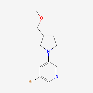 3-Bromo-5-[3-(methoxymethyl)pyrrolidin-1-yl]pyridine