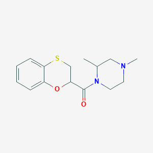 molecular formula C15H20N2O2S B7612027 2,3-Dihydro-1,4-benzoxathiin-2-yl-(2,4-dimethylpiperazin-1-yl)methanone 