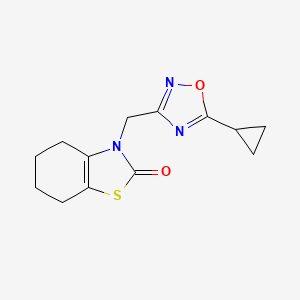 3-[(5-Cyclopropyl-1,2,4-oxadiazol-3-yl)methyl]-4,5,6,7-tetrahydro-1,3-benzothiazol-2-one