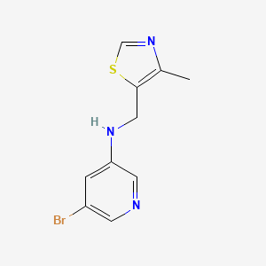 5-bromo-N-[(4-methyl-1,3-thiazol-5-yl)methyl]pyridin-3-amine