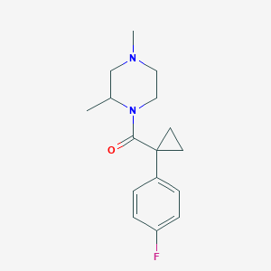 (2,4-Dimethylpiperazin-1-yl)-[1-(4-fluorophenyl)cyclopropyl]methanone