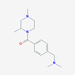 [4-[(Dimethylamino)methyl]phenyl]-(2,4-dimethylpiperazin-1-yl)methanone