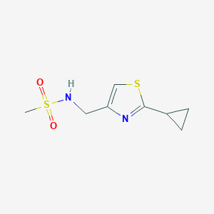 N-[(2-cyclopropyl-1,3-thiazol-4-yl)methyl]methanesulfonamide