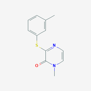 1-Methyl-3-(3-methylphenyl)sulfanylpyrazin-2-one