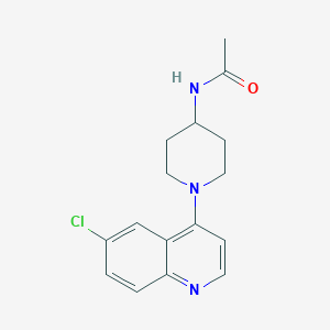 N-[1-(6-chloroquinolin-4-yl)piperidin-4-yl]acetamide