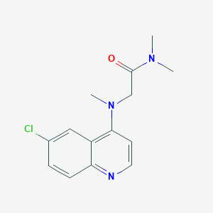 2-[(6-chloroquinolin-4-yl)-methylamino]-N,N-dimethylacetamide