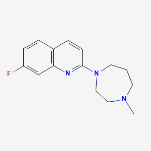 7-Fluoro-2-(4-methyl-1,4-diazepan-1-yl)quinoline