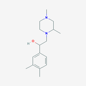 1-(3,4-Dimethylphenyl)-2-(2,4-dimethylpiperazin-1-yl)ethanol