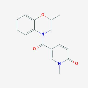 1-Methyl-5-(2-methyl-2,3-dihydro-1,4-benzoxazine-4-carbonyl)pyridin-2-one