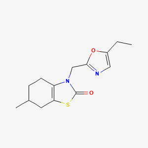 3-[(5-Ethyl-1,3-oxazol-2-yl)methyl]-6-methyl-4,5,6,7-tetrahydro-1,3-benzothiazol-2-one