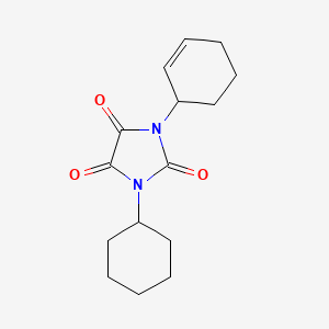 1-Cyclohex-2-en-1-yl-3-cyclohexylimidazolidine-2,4,5-trione