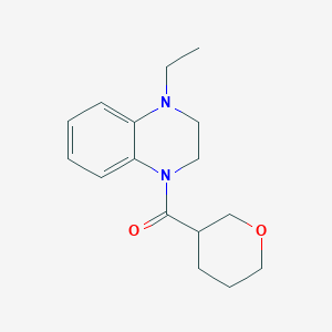 (4-Ethyl-2,3-dihydroquinoxalin-1-yl)-(oxan-3-yl)methanone