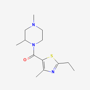 (2,4-Dimethylpiperazin-1-yl)-(2-ethyl-4-methyl-1,3-thiazol-5-yl)methanone