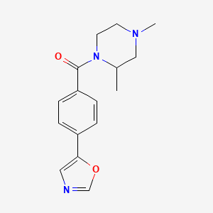 (2,4-Dimethylpiperazin-1-yl)-[4-(1,3-oxazol-5-yl)phenyl]methanone