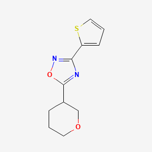 5-(Oxan-3-yl)-3-thiophen-2-yl-1,2,4-oxadiazole