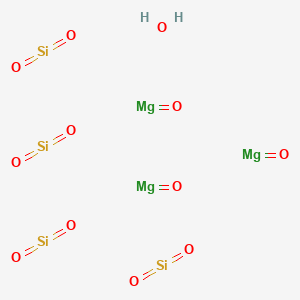 molecular formula Mg3(OH)2Si4O10<br>Mg3(Si4O10)(OH)2<br>H2Mg3O12Si4 B076124 滑石 CAS No. 13376-74-4