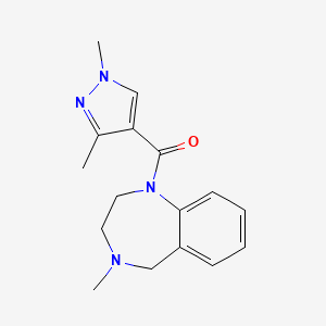 (1,3-dimethylpyrazol-4-yl)-(4-methyl-3,5-dihydro-2H-1,4-benzodiazepin-1-yl)methanone