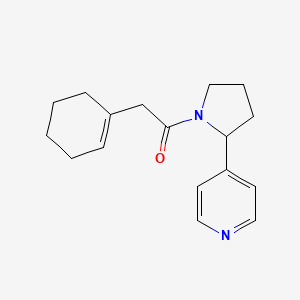 2-(Cyclohexen-1-yl)-1-(2-pyridin-4-ylpyrrolidin-1-yl)ethanone