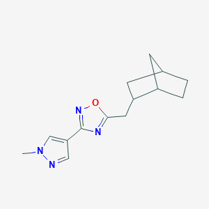 5-(2-Bicyclo[2.2.1]heptanylmethyl)-3-(1-methylpyrazol-4-yl)-1,2,4-oxadiazole