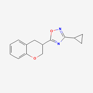 3-cyclopropyl-5-(3,4-dihydro-2H-chromen-3-yl)-1,2,4-oxadiazole