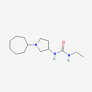 1-(1-Cycloheptylpyrrolidin-3-yl)-3-ethylurea