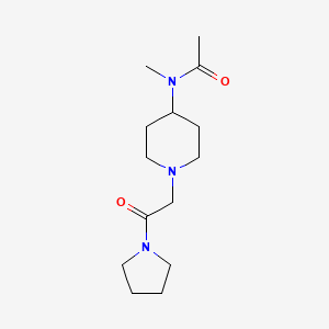 N-methyl-N-[1-(2-oxo-2-pyrrolidin-1-ylethyl)piperidin-4-yl]acetamide