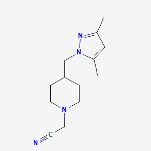 2-[4-[(3,5-Dimethylpyrazol-1-yl)methyl]piperidin-1-yl]acetonitrile