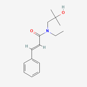 molecular formula C15H21NO2 B7612493 n-Ethyl-N-(2-hydroxy-2-methylpropyl)-3-phenylacrylamide 