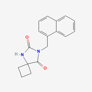 molecular formula C17H16N2O2 B7612500 7-(Naphthalen-1-ylmethyl)-5,7-diazaspiro[3.4]octane-6,8-dione 