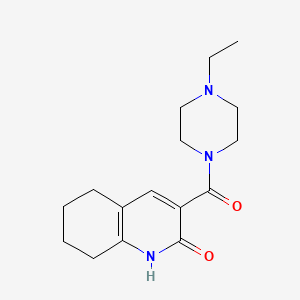 3-(4-ethylpiperazine-1-carbonyl)-5,6,7,8-tetrahydro-1H-quinolin-2-one