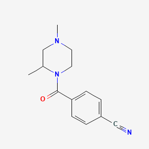 4-(2,4-Dimethylpiperazine-1-carbonyl)benzonitrile